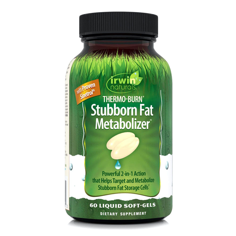 Irwin Naturals Thermo Burn Stubborn Fat Metabolizer Liquid Soft Gels, 60 Ea